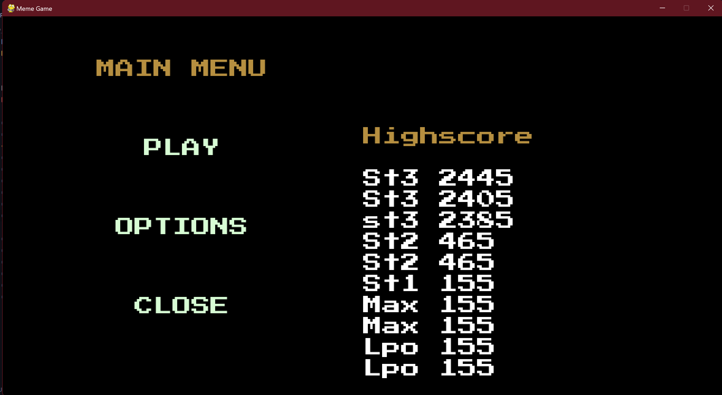Pygame Game